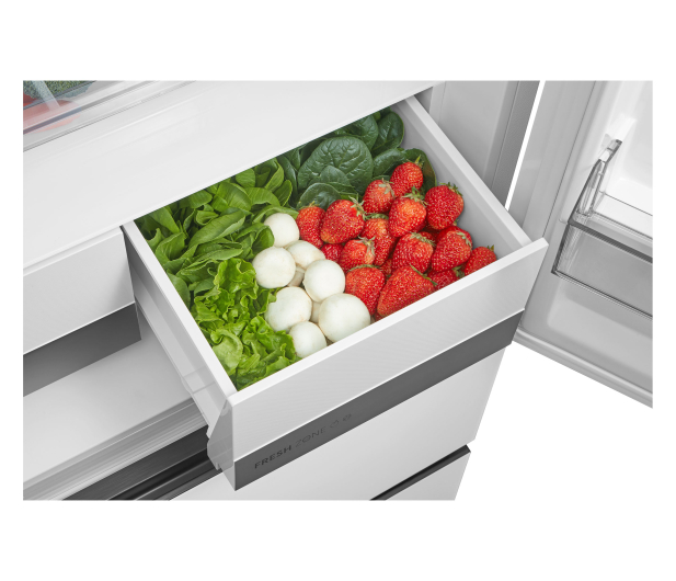 Lodówka Midea MDRF600BIE36 French Door No Frost 191cm Białe Szkło Do Obudowy WiFi 435L - 1525853 - zdjęcie 12